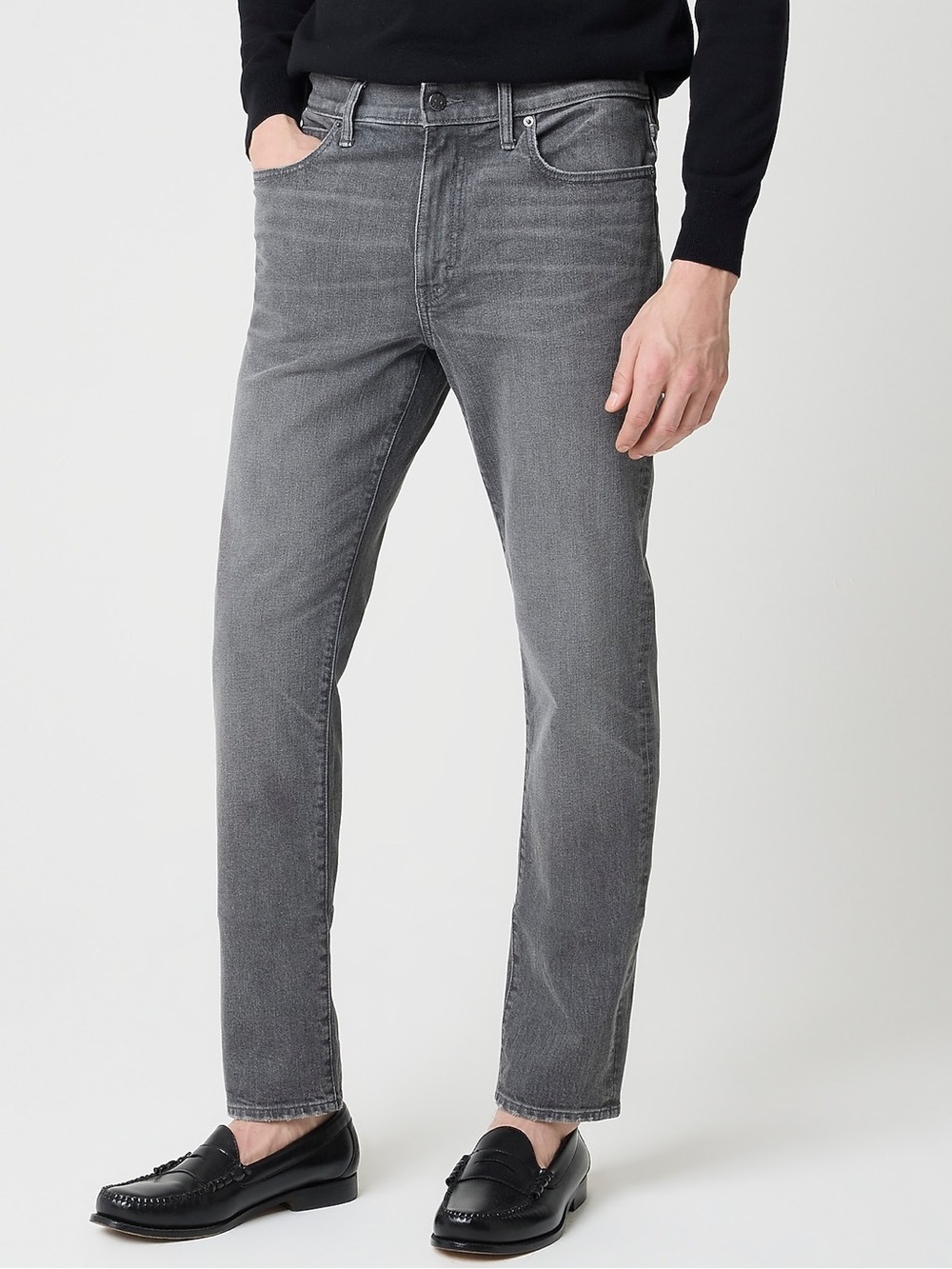 J. Crew Factory Men’s 34 X 30 Straight-fit Gray Jean Signature Flex Preppy NEW